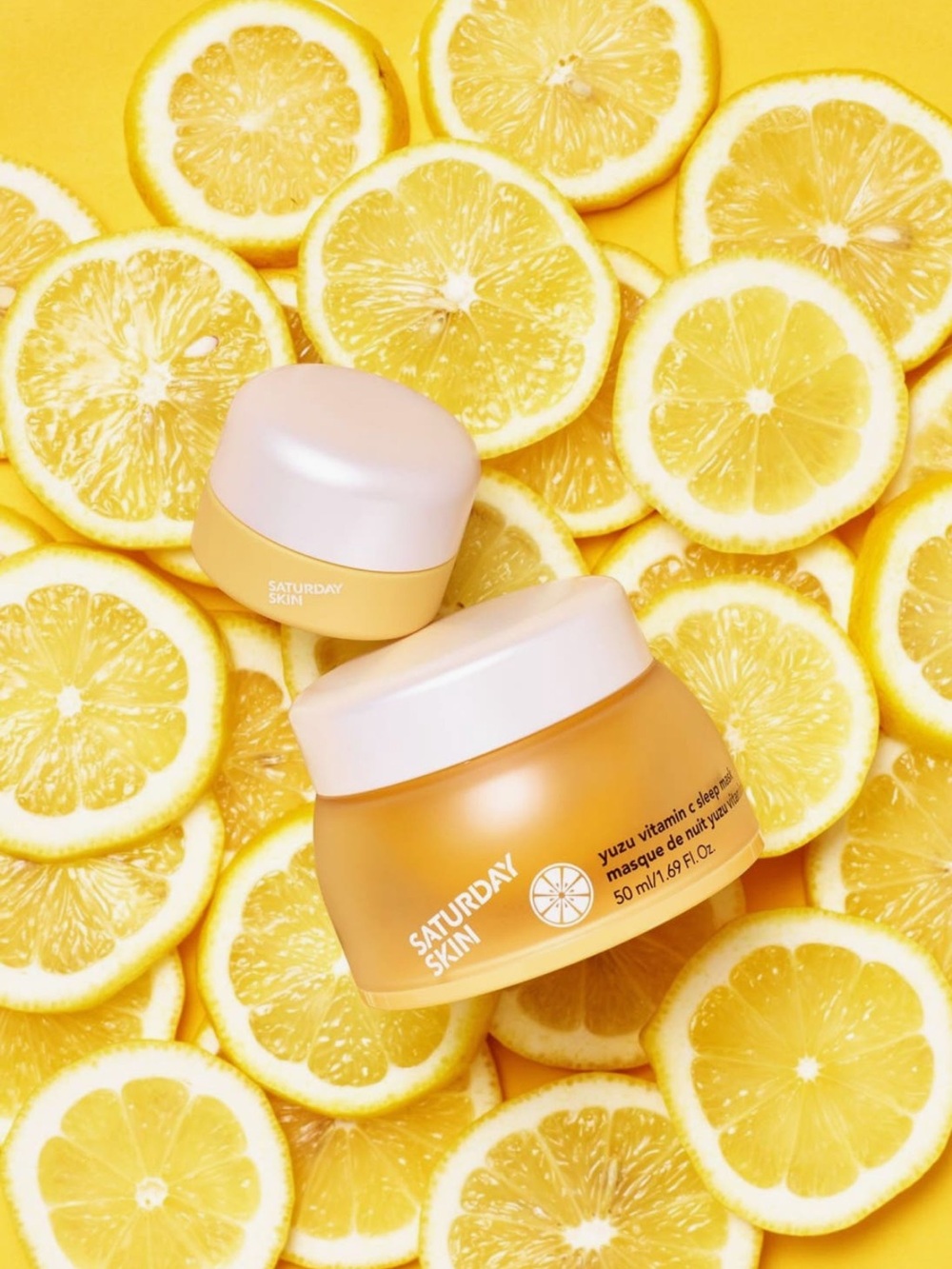 Saturday Skin Yuzu Vitamin C Sleep Mask — Pink & Yellow - Picture 9 of 10